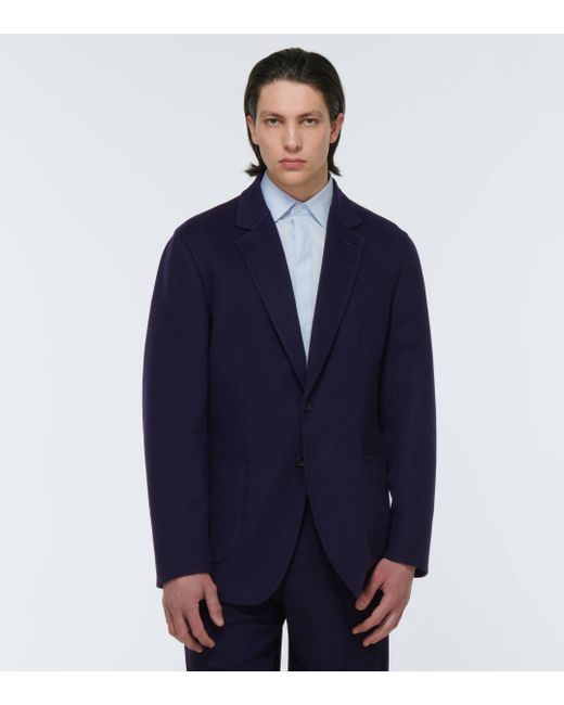 Berluti Blue Cashmere Blazer for men
