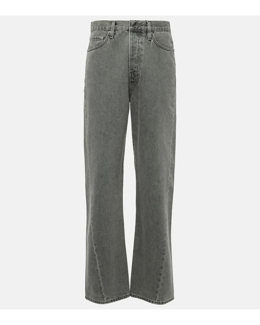 Totême  Gray Straight Jeans Twisted
