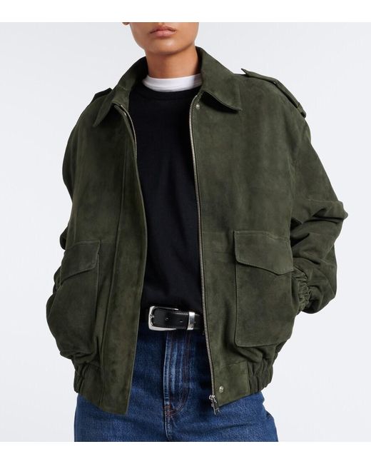 Arma Green Halti Suede Blouson Jacket