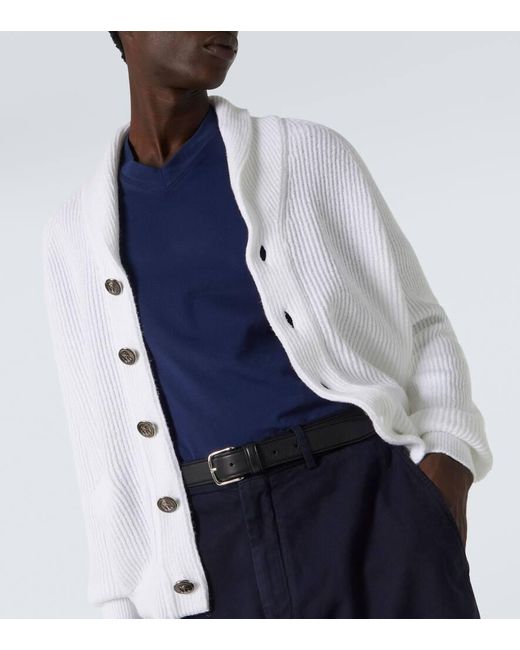 Camiseta De Jersey De Algodon Brunello Cucinelli de hombre de color Blue
