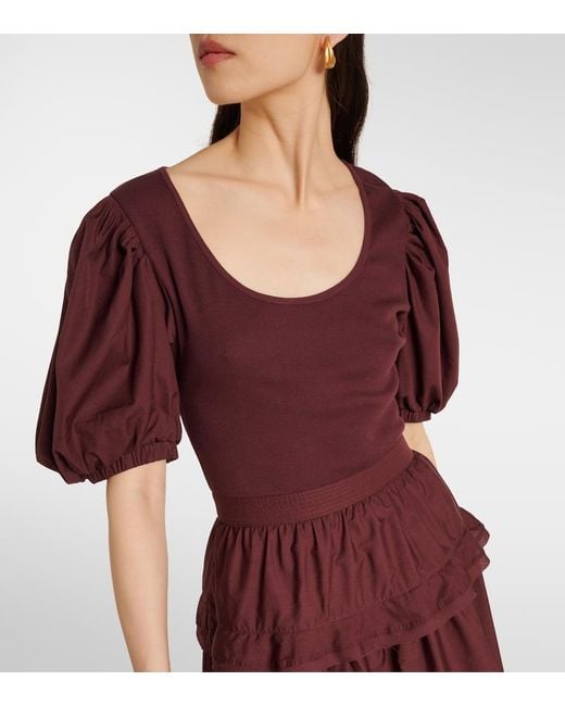 Robe Tilda En Coton Melange Ulla Johnson en coloris Purple