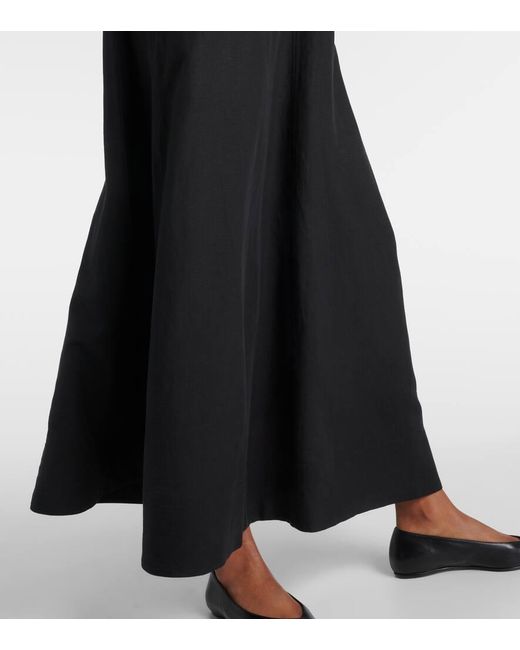 Totême  Black A-Line Maxi Dress