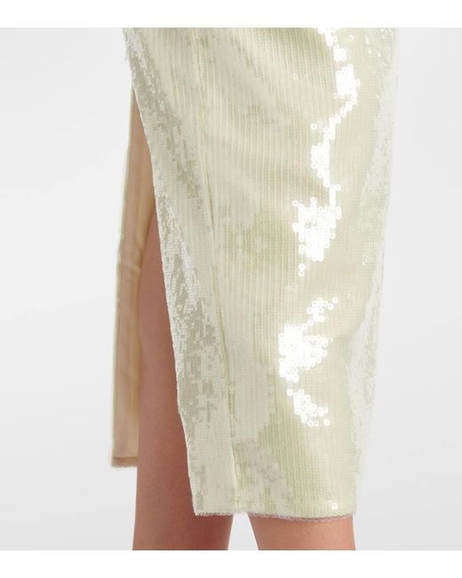 Roland Mouret Green Midirock Mit Pailletten