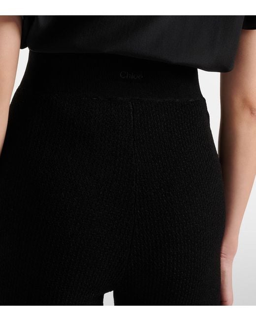 Chloé Black Knitted Capri Pants