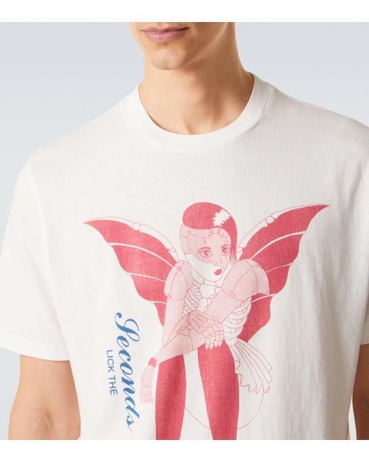 Our Legacy Pink Box Printed Cotton Jersey T-Shirt for men