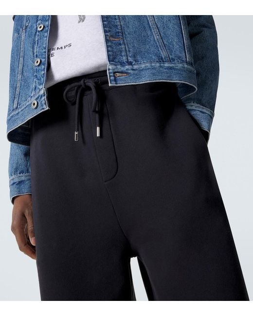 Jacquemus Blue Torneo Cotton Jersey Sweatpants for men