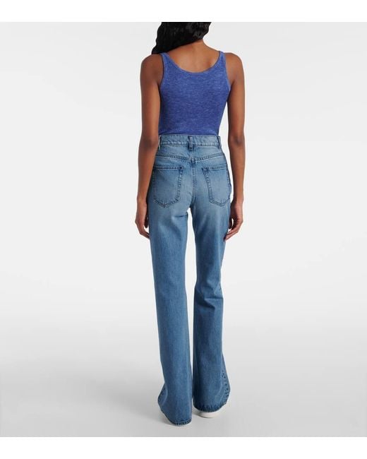 Jean Bootcut Willa A Taille Haute Gabriela Hearst en coloris Blue