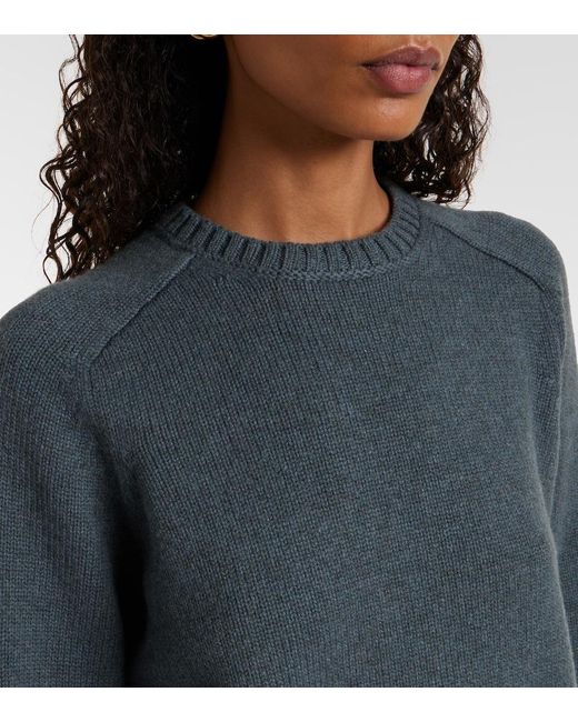 Loro Piana Gray Parksville Cashmere Sweater