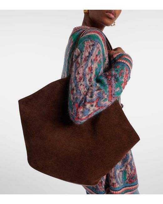 Aesther Ekme Brown Tote Bag Phantom Aus Veloursleder
