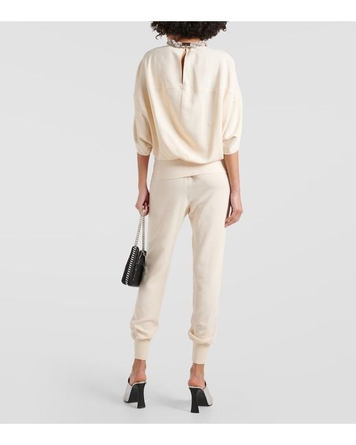 Stella McCartney Natural Oversized Cady Top