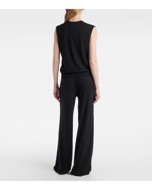 Chaleco Lauri De Cachemir Lisa Yang de color Black