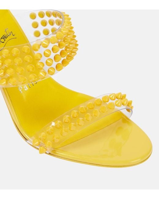 Christian Louboutin Multicolor Spike Only 85 Pvc And Leather Sandals