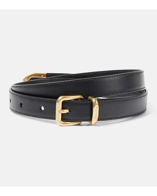 Miu Miu Black Leather Belt