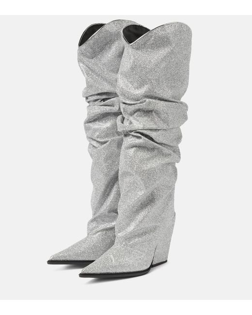 Alexandre Vauthier Gray Stiefel Mit Glitter