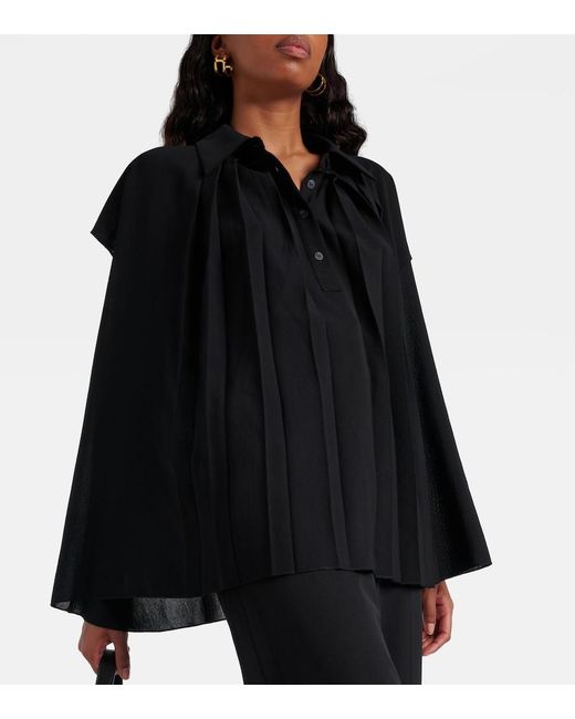 Joseph Black Antin Pleated Blouse