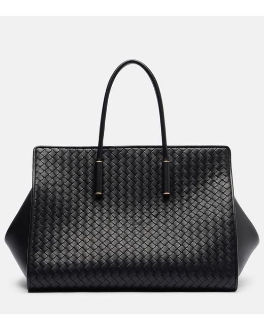 Bottega Veneta Black Tote Bag Barbara Medium Aus Leder