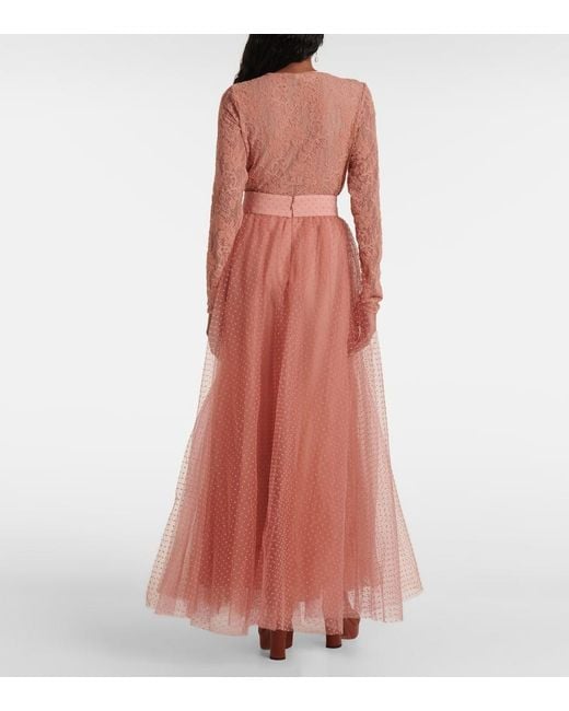 Zimmermann Pink Tulle Maxi Skirt