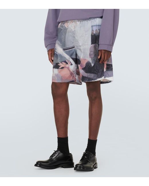 Undercover Blue X Helen Verhoeven Printed Shorts for men
