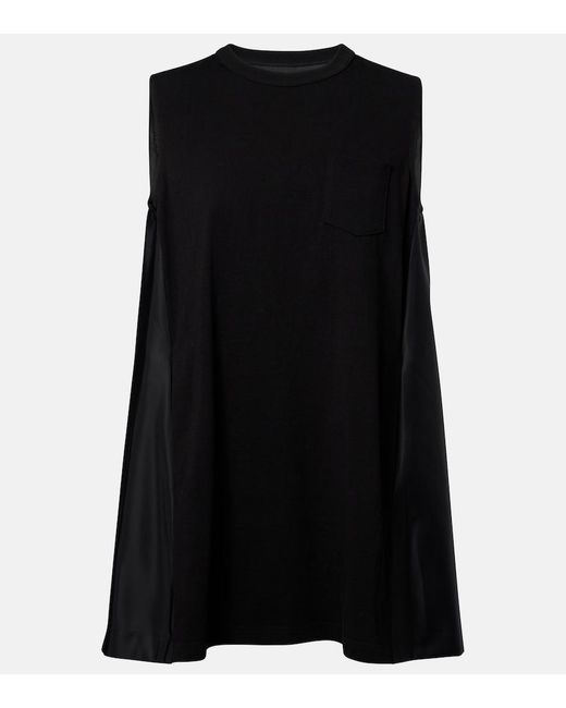Robe Sacai en coloris Black