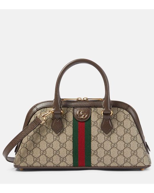 Gucci Brown Ophidia GG Canvas Shoulder Bag