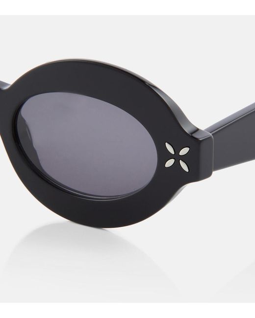 Alaïa Brown Oval Sunglasses