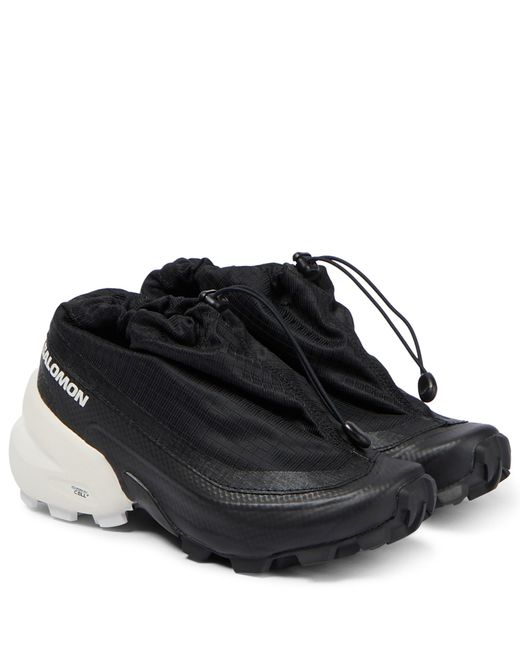 mm6 maison margiela black salomon edition cross low sneakers