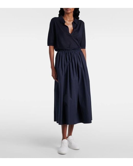 Polo Frank De Cachemir Y Seda Gabriela Hearst de color Blue