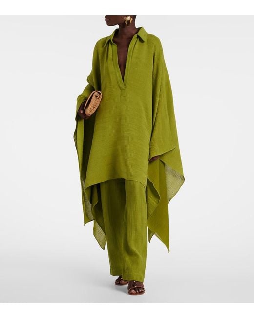 Taller Marmo Green San Juan Wide-Leg Pants