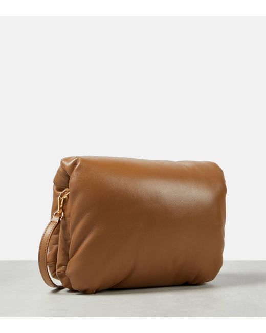 Loewe Brown Goya Puffer Leather Shoulder Bag