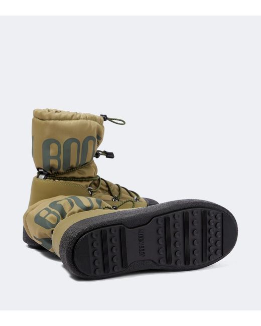 Moon Boot Green Logo Snow Boots for men
