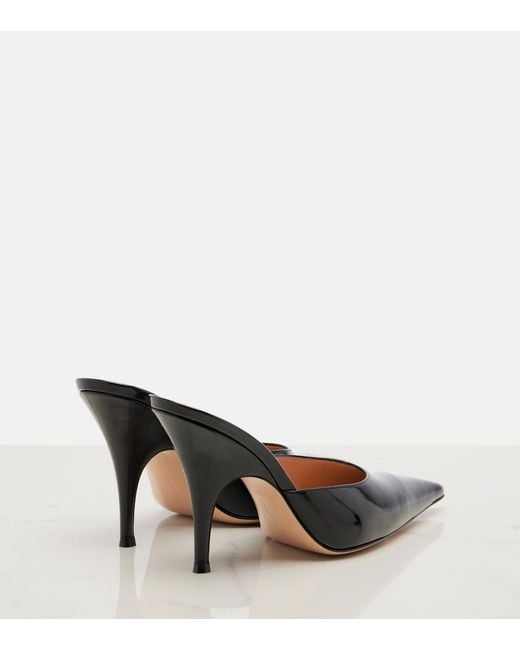 Gianvito Rossi Black Leather Mules