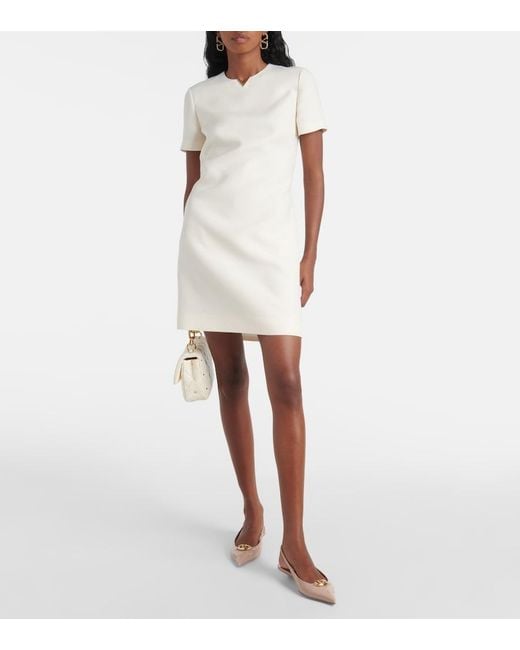 Valentino White Crepe Couture Minidress