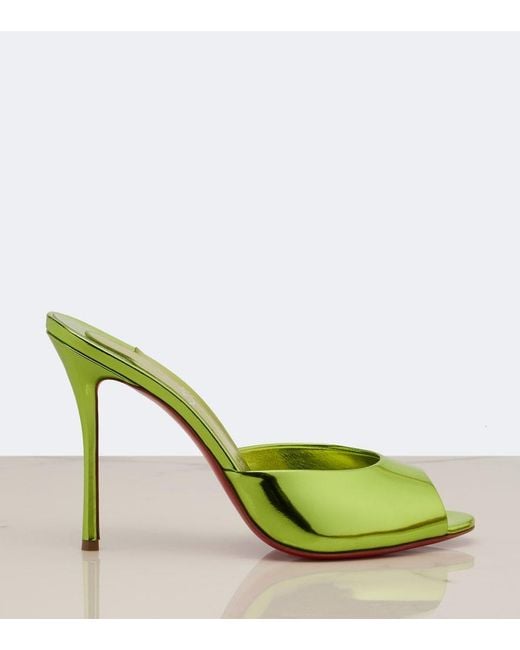 Mules Me Dolly di Christian Louboutin in Green