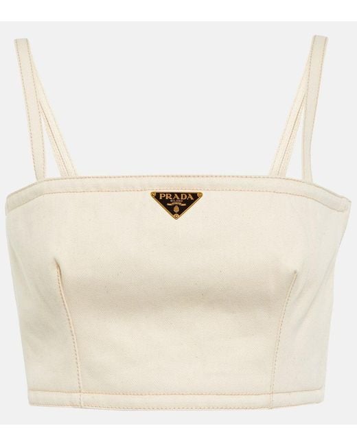 Prada Natural Top Aus Denim