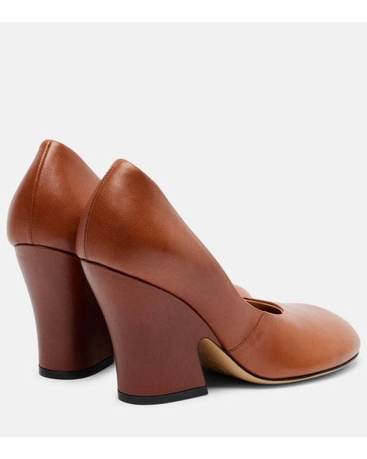 Dries Van Noten Brown Leather Pumps