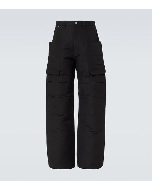 Rick Owens Black Stefan Cargo Pants for men