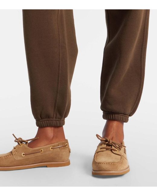 Polo Ralph Lauren Brown Cotton-Blend Jersey Sweatpants