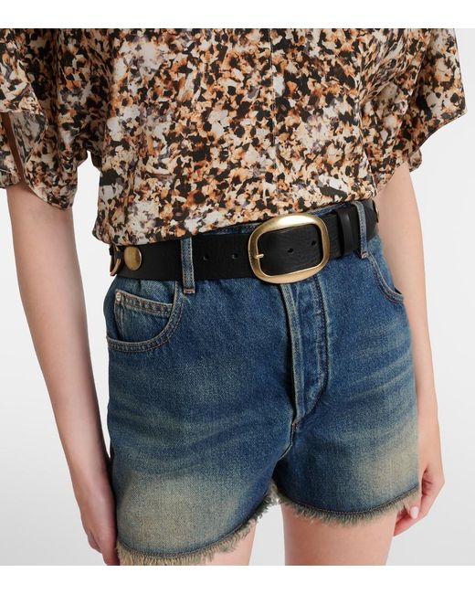 Isabel Marant Black Dara Leather Belt