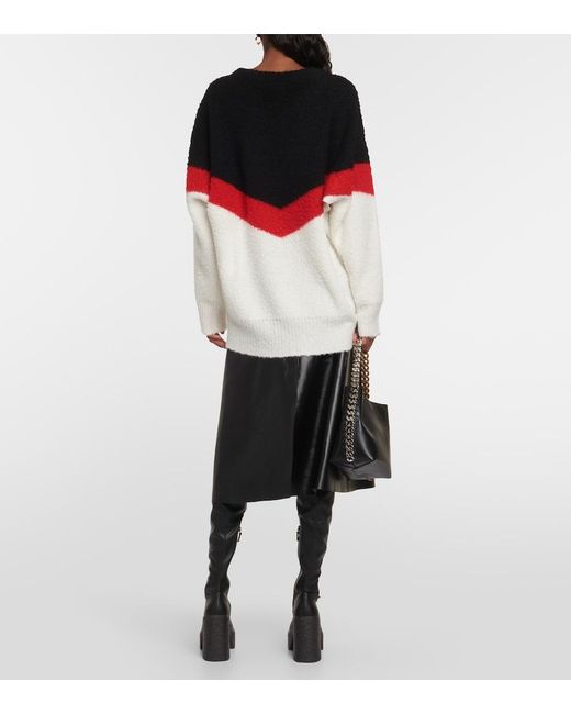 Stella McCartney Red Casentino Wool-Blend Sweater