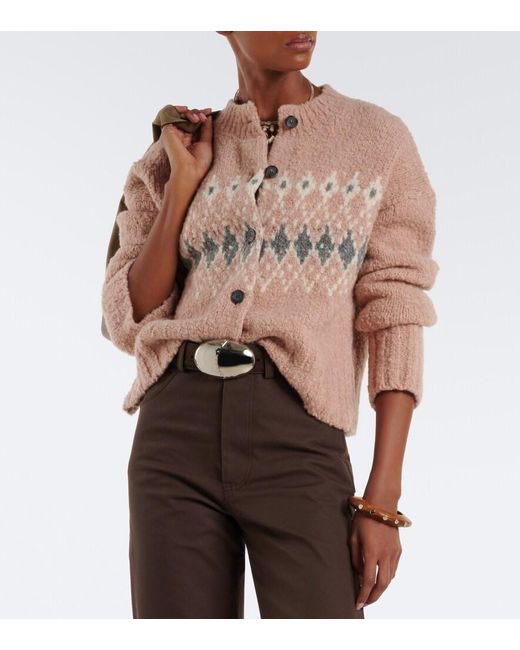 Altuzarra Natural Haven Fair Isle Wool Cardigan