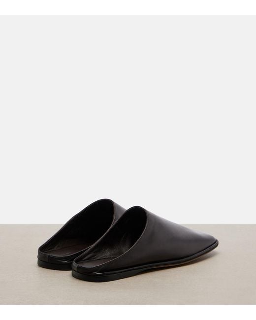 The Row Brown Piper Leather Mules