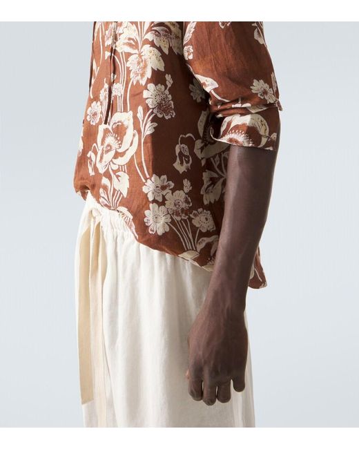 Camicia di Commas in Brown da Uomo