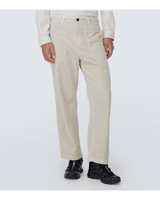 Stone Island Gerade Hose Aus Cord in Natural für Herren