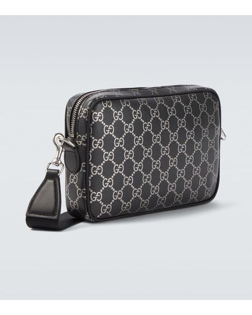 Gucci Messenger Bag Gg Mit Leder in Black für Herren