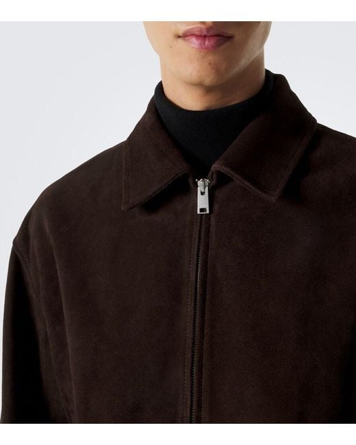 Arma Black Maddox Suede Blouson Jacket for men
