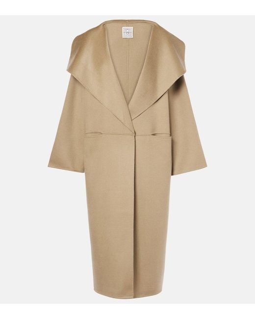 Totême  Natural Wool-Cashmere Signature Coat