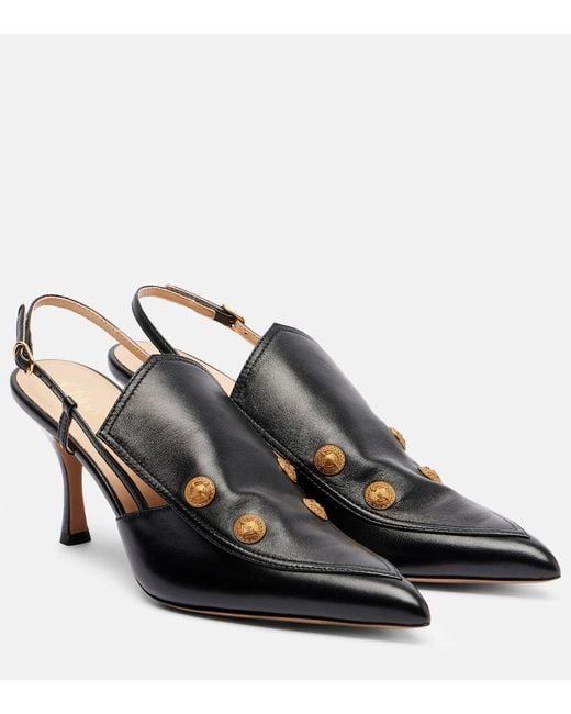 Chloé Women's Black Agnes Leather Pumps