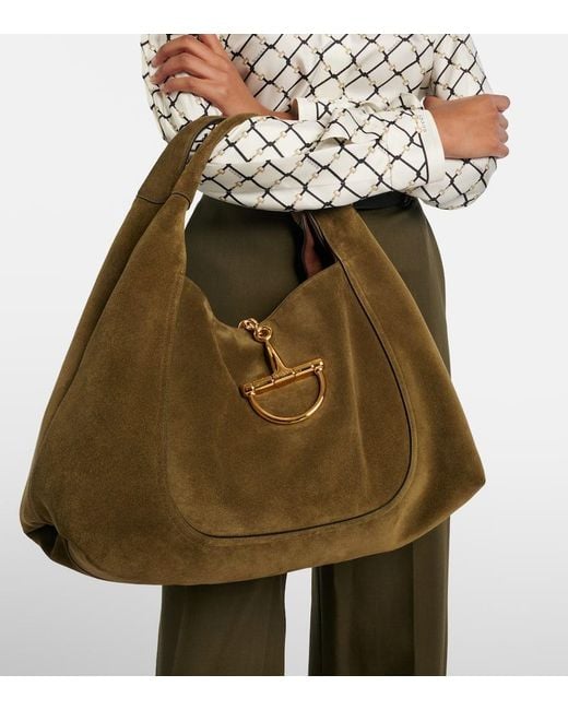 Gucci Green Softbit Maxi Shoulder Bag