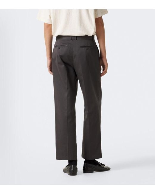 The Row Gray Nesper Pleated Straight Pants for men