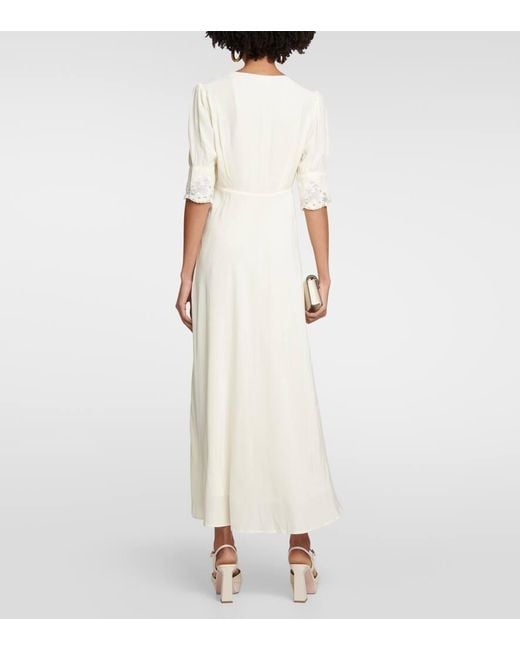 Robe Longue De Mariee Simone Brodee Rixo en coloris White